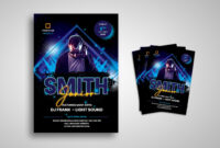 Flyer – Dj Music Collaboration with Certificate Of Cooking 7 Template Choices Free