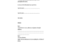 Formal Lottery Syndicate Agreement Free Download with regard to Band Member Contract Template