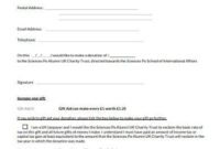 Free 10+ Charity Donation Form Samples &amp;amp; Templates In Ms Word | Pdf within Charitable Contribution Statement Template