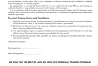 Free 10+ Personal Training Agreement Samples [ Client, Fitness, Online ] with regard to Fitness Instructor Contract Agreement Template