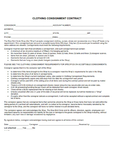 Free 10+ Shop Consignment Contract Samples In Ms Word | Google Docs throughout Awesome Consignment Shop Contract Template