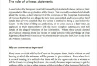 Free 12+ Sample Witness Statement Templates In Google Docs | Ms Word within Legal Written Statement Template