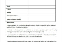 Awesome Gym Membership Contract Template