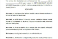 Free 15+ Security Contract Samples And Templates In Pdf | Ms Word intended for Security Service Guard Contract Template
