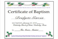 Free 20+ Baptism Certificate Samples In Psd | Pages | Ms Word | Publisher pertaining to Fresh Baptism Certificate Template Word