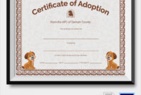 Free 23+ Sample Adoption Certificates In Ai | Indesign | Ms Word inside Adoption Certificate Template