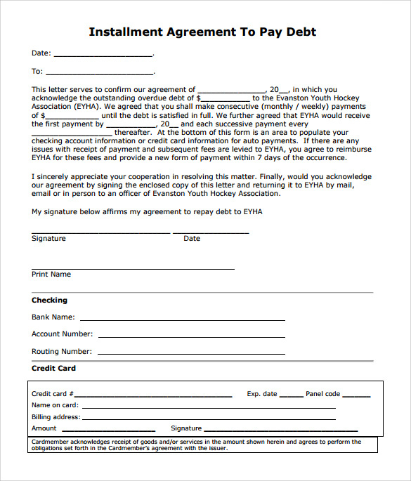 Free 6+ Sample Installment Agreement Templates In Pdf | Ms Word with Installment Payment Contract Template