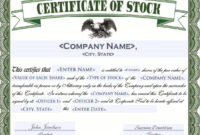 Free 6+ Sample Stock Certificate Templates In Google Docs | Ms Word regarding Amazing Free Stock Certificate Template Download