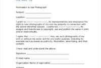 Free 8+ Generic Photo Release Forms In Ms Word | Pdf within Photography Copyright Statement Template