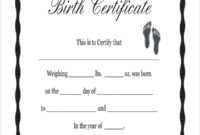 Free 8+ Sample Blank Certificate Templates In Pdf | Ms Word in Birth Certificate Template For Microsoft Word