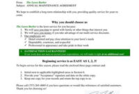 Free 9+ Lawn Care Contract Samples In Pdf | Ms Word within Lawn Service Contract Template