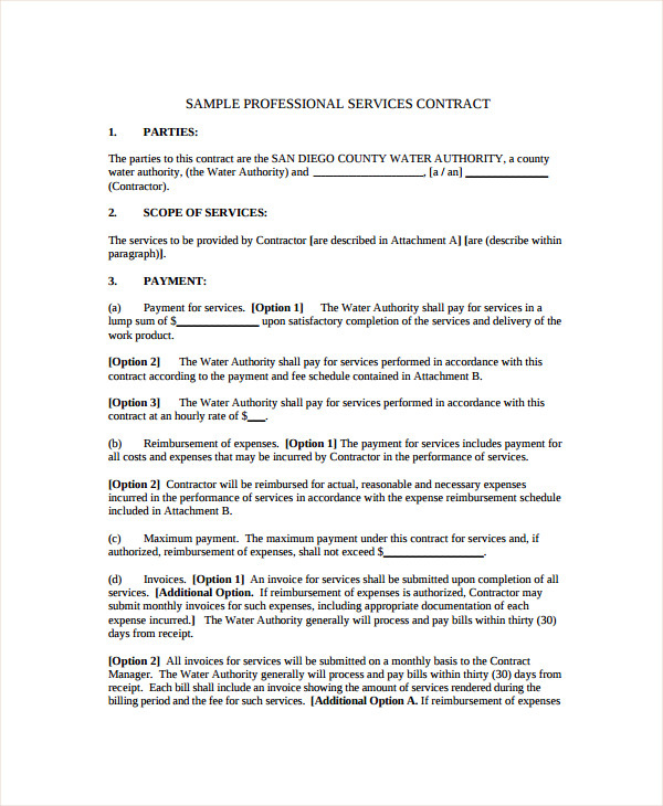 Free 9+ Sample Business Service Agreement Templates In Ms Word | Pdf with Fee For Service Contract Template