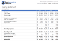 Free Accounting Templates In Excel – Download For Your Business in Balance Sheet And Income Statement Template