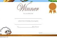 Free Baby Shower Game Winner Certificate Template 3 For Baby Shower pertaining to Amazing Baby Shower Winner Certificates