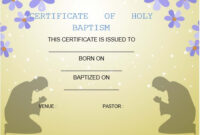 Free Baptism Certificate Template Word &amp;amp; Pdf (Samples And Examples with Baptism Certificate Template Download