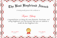 Free Best Boyfriend Award Certificate Template Word – Withcatalonia with regard to Best Boyfriend Certificate Template