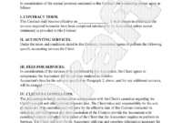 New Freelance Bookkeeping Contract Template