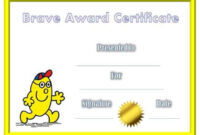Free Bravery Awards | Instant Download throughout Bravery Certificate Templates
