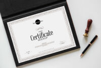 Free Certificate Mockup (Psd) Regarding Mock Certificate Template for Mock Certificate Template