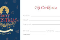 Free Christmas Gift Certificate Template In Adobe Illustrator for Publisher Gift Certificate Template