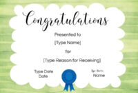 Free Congratulations Certificate Template | Customize Online in Congratulations Certificate Template