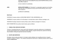 New Business Consulting Contract Template