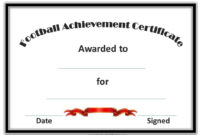 Free Custom Football Certificates pertaining to Soccer Mvp Certificate Template
