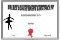 Free Dance Certificate Template – Customizable And Printable with regard to Dance Certificate Template