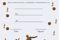 Free Dance Contest Award Certificate Template (Male) | Trophycentral for Free Dance Award Certificate Templates