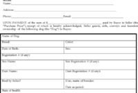Free Dog Puppy Sales Receipt Template Pdf Word Eforms Free – Free for Fantastic Dog Sale Contract Template