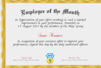 Free Download 57 Employee Of The Month Certificate With Regard To with regard to Manager Of The Month Certificate Template