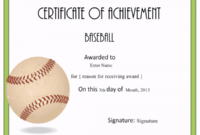 Free Editable Baseball Certificates - Customize Online &amp;amp; Print At Home inside Editable Baseball Award Certificates