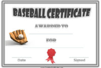 Free Editable Baseball Certificates – Customize Online & Print At Home regarding Editable Baseball Award Certificates