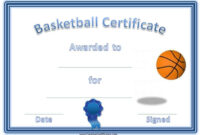 Free Editable Basketball Certificates | Customize Online & Print At Home within Awesome Athletic Certificate Template