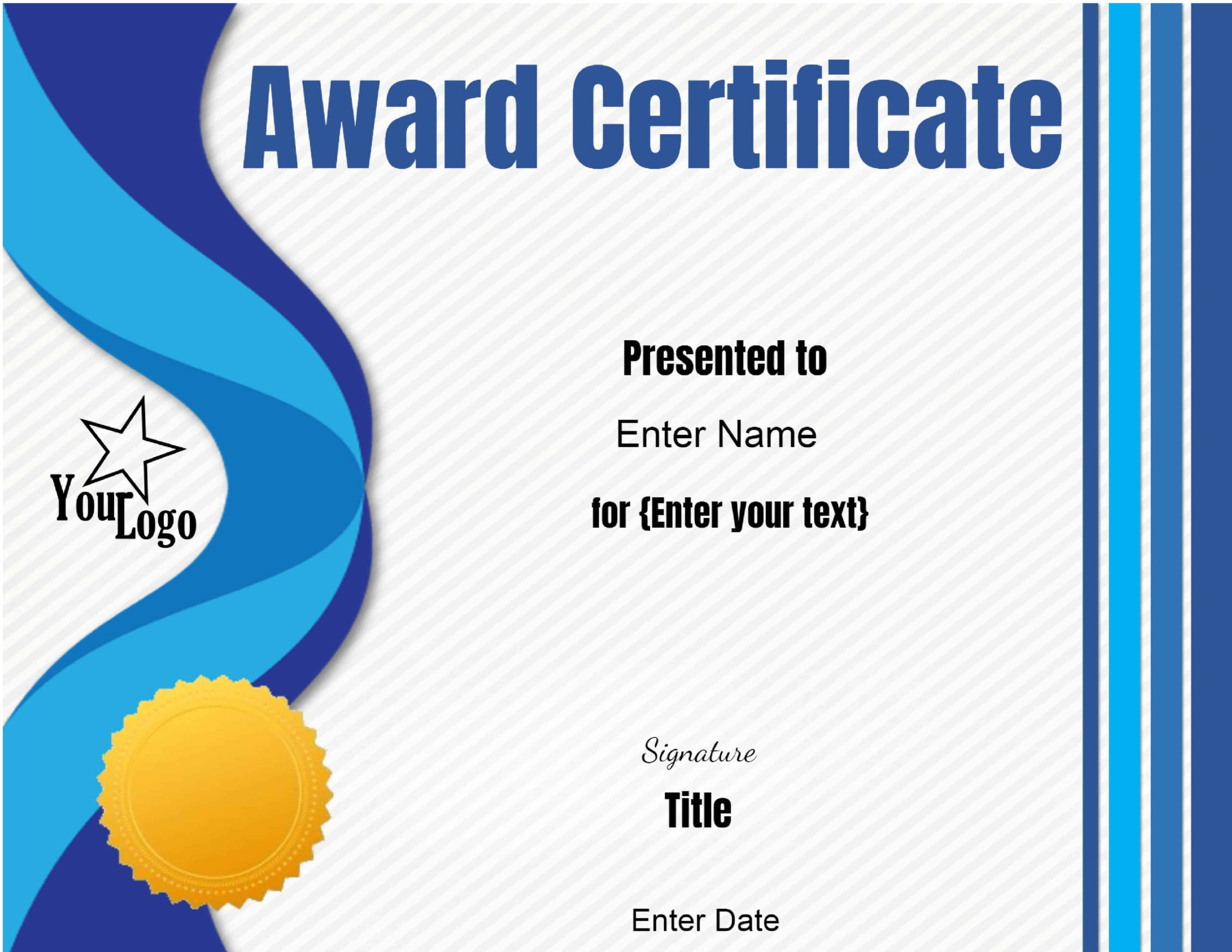 Free Editable Certificate Template | Customize Online &amp; Print At Home pertaining to Amazing Design A Certificate Template