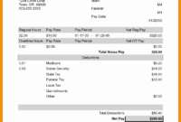 Free Employee Earnings Statement Template Of Pay Stub Earnings pertaining to Employee Payroll Statement Template
