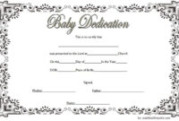 Free Fillable Baby Dedication Certificate Download (Main Concept in Baby Dedication Certificate Templates