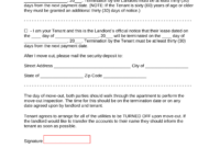 Free Nevada Lease Termination Letter | 30-Day Notice – Pdf | Word – Eforms intended for Free 30 Day Notice Contract Termination Letter Template