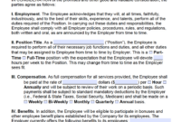 Free Ohio Employment Contract Template | Pdf | Word for Amazing Staffing Agency Contract Template