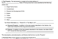 Free Pennsylvania Real Estate Purchase Agreement Template | Pdf | Word for Awesome House Sale Contract Template