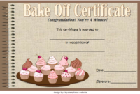 Free Printable Bake Off Certificates Pertaining To Best Bake Off pertaining to New Certificate For Baking 7 Extraordinary Concepts
