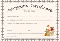 Free Printable Blank Baby Birth Certificates Templates Throughout Blank with regard to Free Blank Adoption Certificate Template