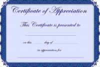 Free Printable Certificates Certificate Of Appreciation In Safety intended for Formal Certificate Of Appreciation Template