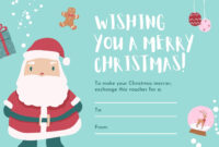 Simple Christmas Gift Certificate Template Free