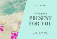 Free, Printable, Customizable Spa Gift Certificate Templates | Canva intended for Spa Gift Certificate