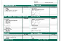Free Printable Lawn Service Contract Form (Generic) | Sample Printable inside New Landscape Design Contract Template