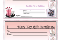 Free Printable Mary Kay Gift Certificates - Newfreeprintable with regard to New Mary Kay Gift Certificate Template