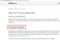 Privacy Policy Statement Template