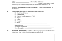 Free Residential Real Estate Purchase Agreements - Word | Pdf - Eforms regarding Amazing Owner Carry Contract Template