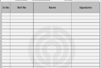Free School Attendance Template | Free Word Templates intended for Student Attendance Contract Template